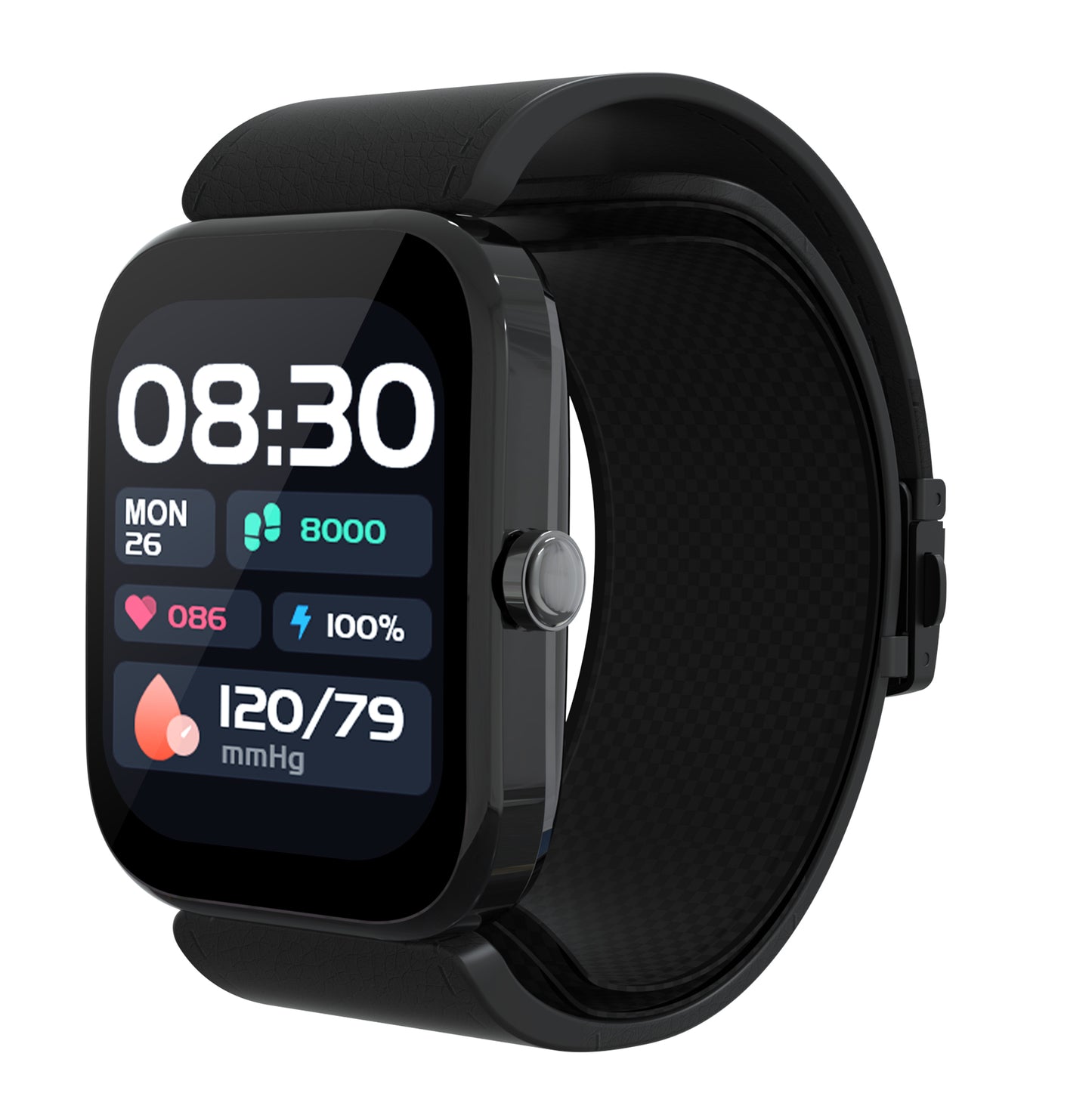 URION Smart Blood Pressure Monitor Watch with Heart Rate & Sleep Tracking for Health Digital BP Monitor Airbag Blood Pressure Monitor Watch