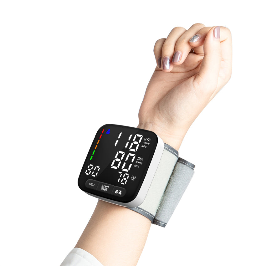 URION Household Wrist Blood Pressure Medical Equipment Diaital BP Monitor Portable Wrist Blood Pressure Machine