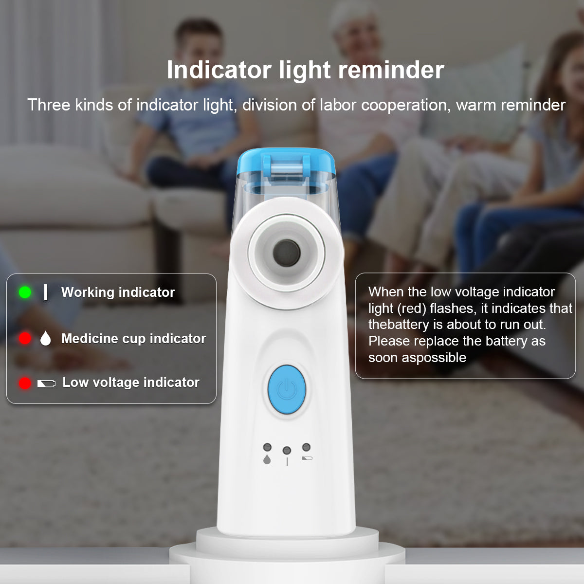 URION Handheld Inhaler Travel Silent Nebulizador Machine Kit Kids Adults Asthma Medical Portable Ultrasonic Mesh Nebulizer