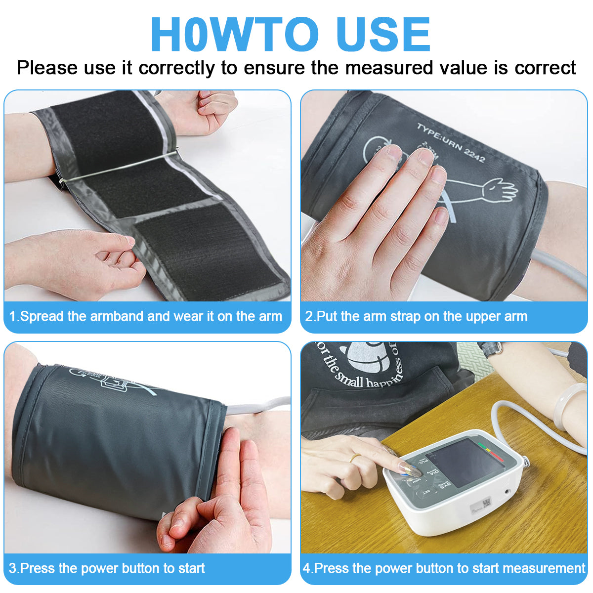 URION CE ISO Approved Medical U80EH Sphygmomanometer Bp Monitor